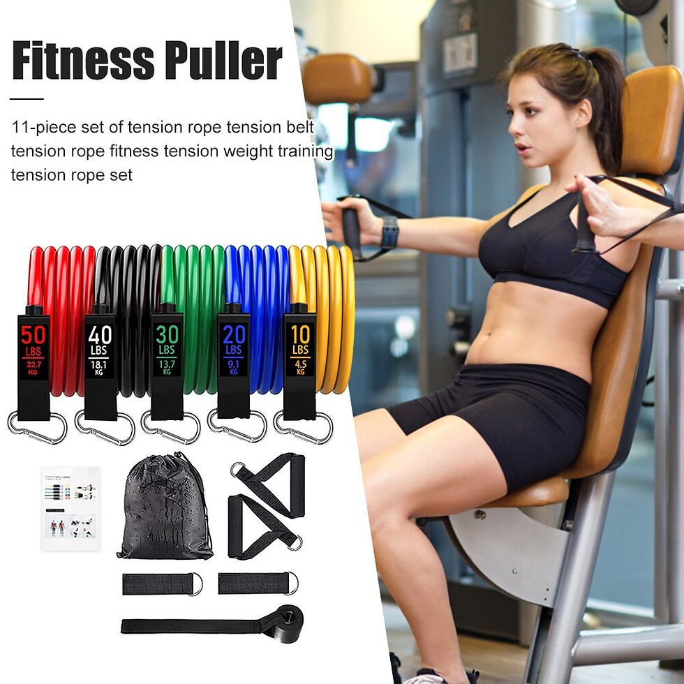 11pcs/Set Training Band Multifunctional Exercise Training Tubes for Gym Fitness