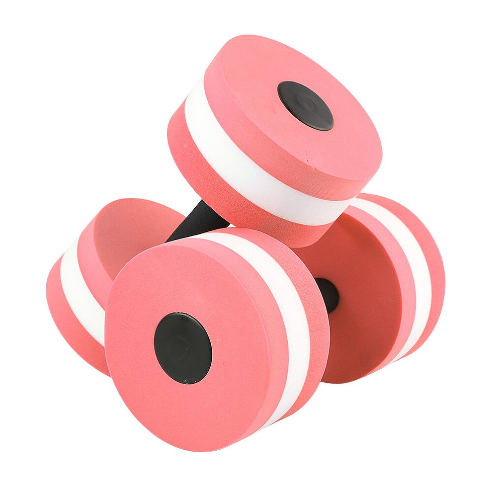 Foam Aqua Dumbbells Water Aerobics Aquatic Exercise Fitness Dumbbells Pack 2