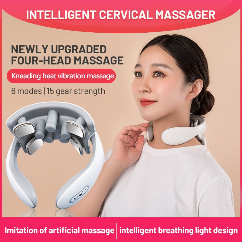 Thumbnail: Neck Massage Instrument Intelligent Electric Rechargeable Heating Magnetic Pulse
