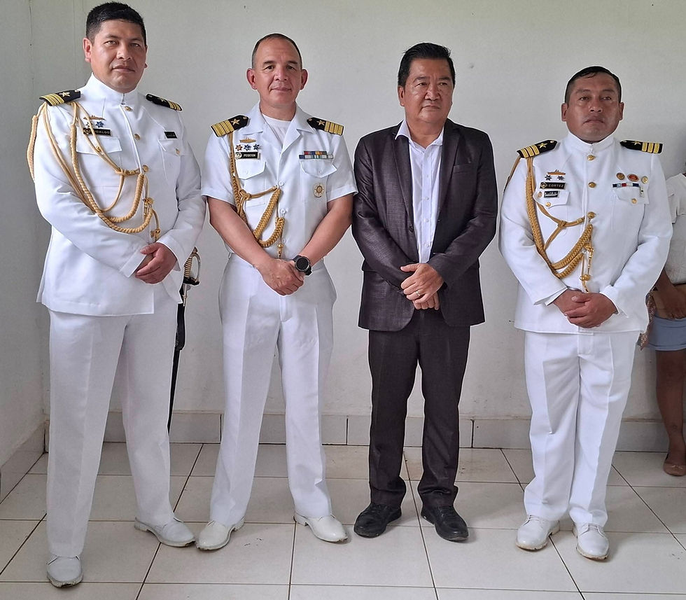 Com a presença do Vice Prefeito de Plácido de Castro, Marinha Boliviana realiza troca de Comando