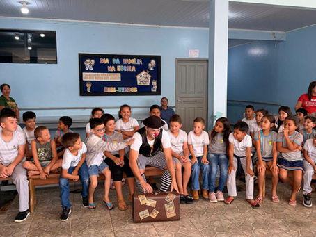 Diretoria de Cultura e Projeto Sesc Vai à Escola promovem ações especiais nas escolas municipais de Plácido de Castro