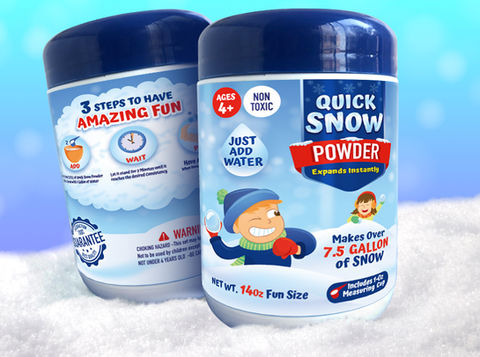 Diseño de etiqueta Quick Snow