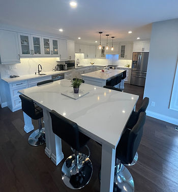Finished open concept kitchen design.