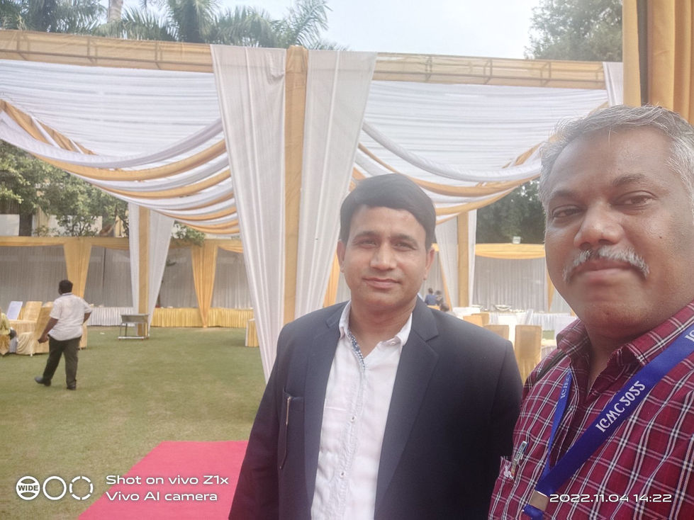 With Professor Dr. Brijesh Kumar Yadav, Head of Department and Convener IGWC 2022 who gave me the chance to present my research work in IGWC 2022.