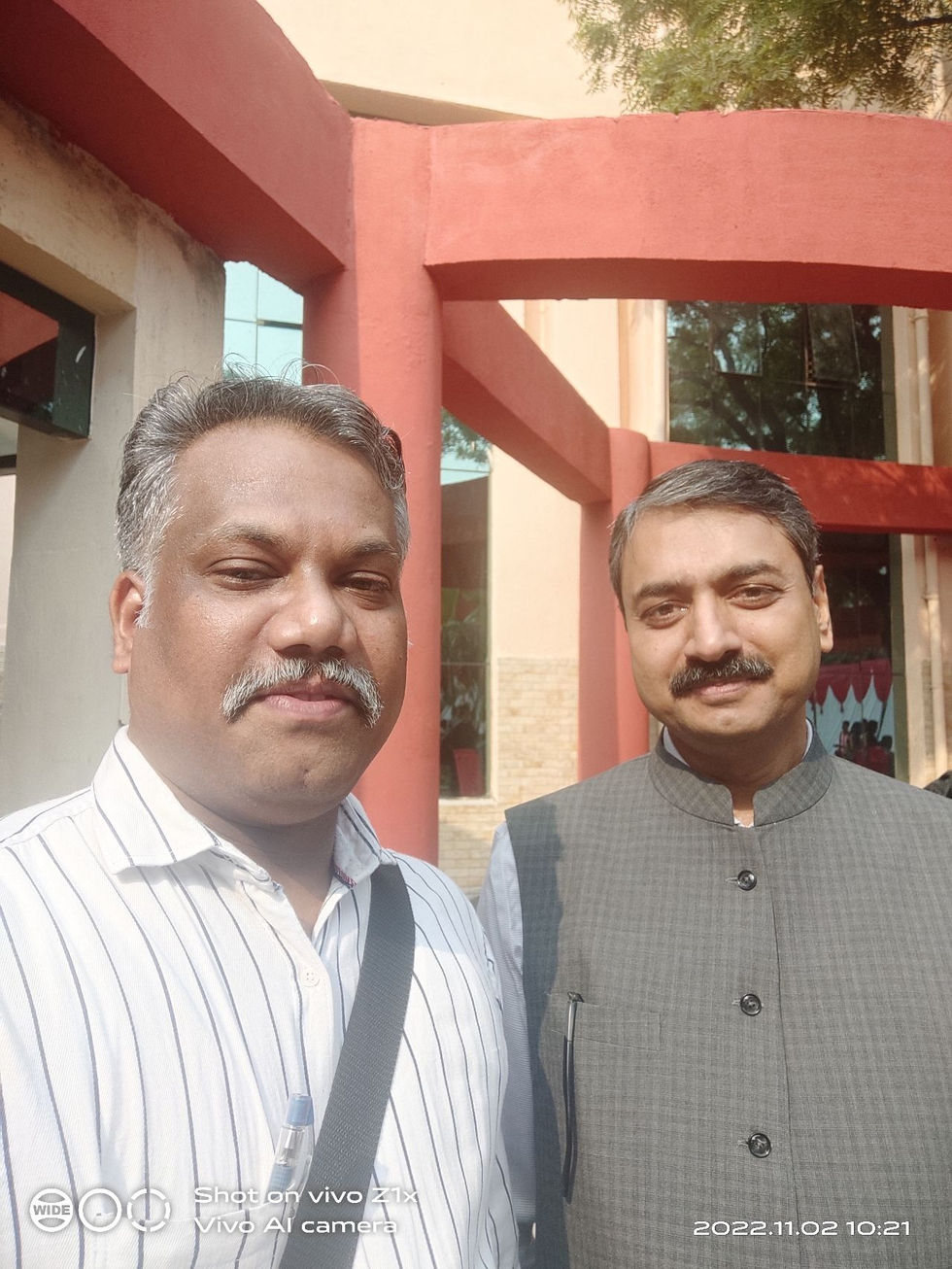 With Professor Dr. Manoj Kumar Jain, Department of Hydrology, IIT Roorkee, Editor, Hydrology Journal of IAH, (Head of the Department) in IGWC 2022