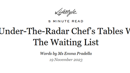 Chef's Table at Brooklyn Fare: A Culinary Jewel in MR PORTER's 2023 Top Dining Experiences