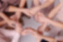 circle from female hands. Feminism nursing support concept. Together women help each other