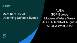 Meet KenCast at Upcoming Defense Events