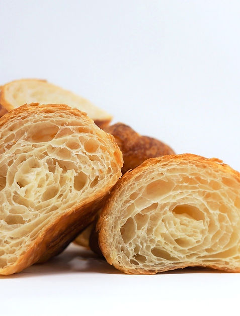 Croissants crumb shot