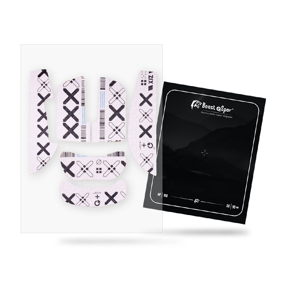 VXE R1 / R1 SE + / R1 Pro / R1 Pro Max - Mouse Grip Tape - Beyaz