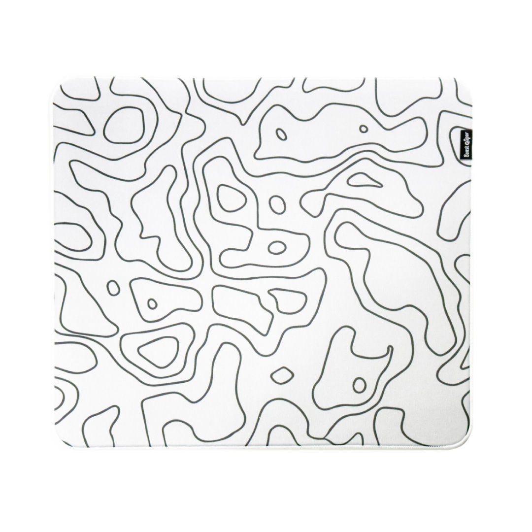 Beast Pro Serisi - White Counterline - Poron Mouse Pad