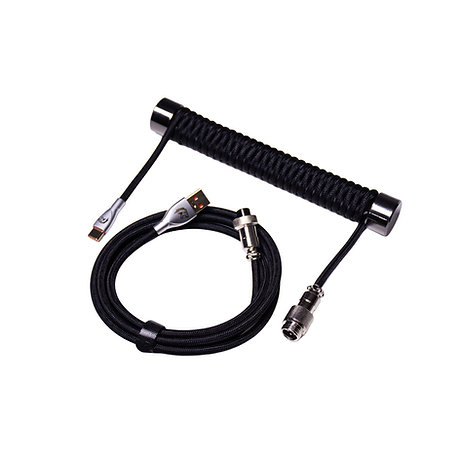 Beast C01 8K Hz Coiled Kablo / Sarmal Kablo - Siyah