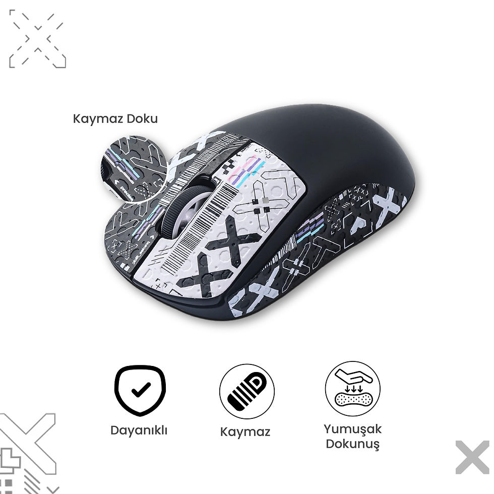 Küçük resim: Logitech Superlight 1 (x) - Grip Tape - Siyah