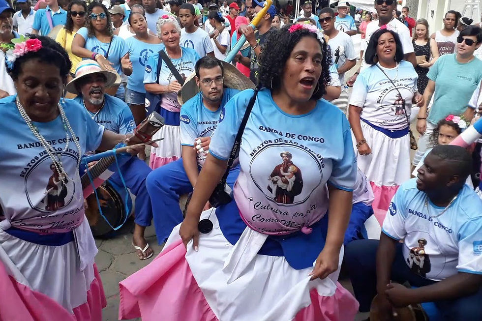 tambores de congo, barra do jucu