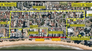 Interdição noturna para recapeamento da 'beira mar’ da Praia de Itaparica
