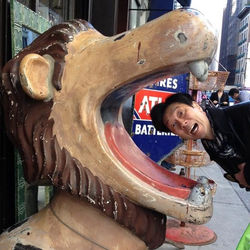 never one to miss a photo op!