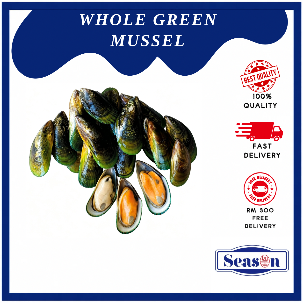 WHOLE GREEN MUSSEL
