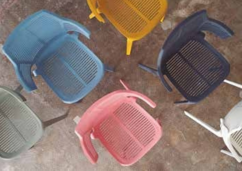 Miniatura: silla ikona con brazos en polipropileno resistente colores