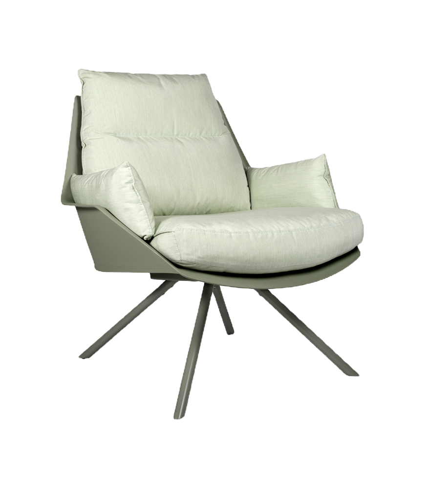 Miniatura: sillón Anou desfundable con cremallera y estructura acero pintado