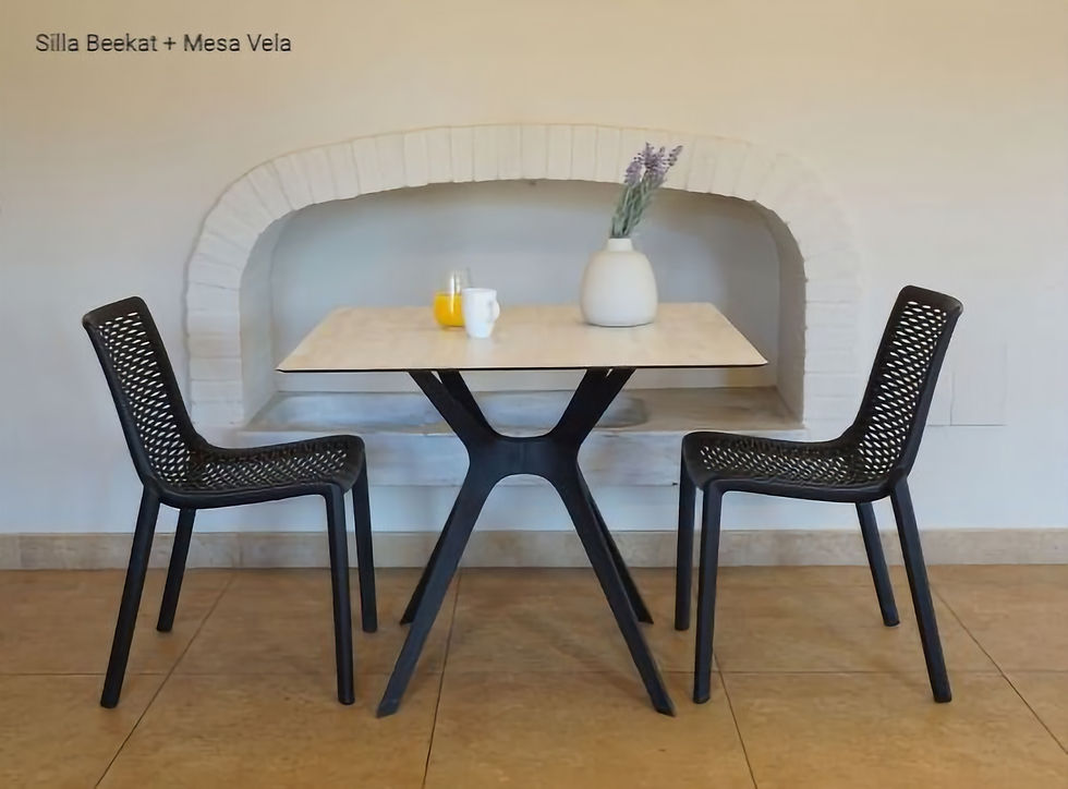 Miniatura: silla de pp con fibra de vidrio para restaurantes, cafeterías