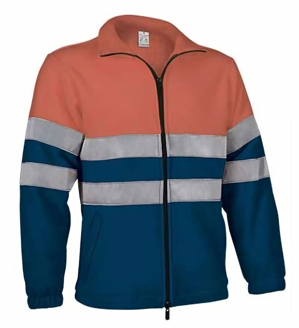 Chaqueta polar alta visibilidad bicolor