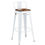 Miniatura: taburete industrial hostelería blanco madera TOL R1