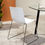 Miniatura: silla con brazos en acero pintado uso interior color blanco