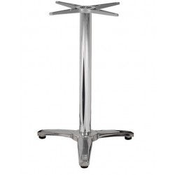 Base de mesa ROMA, 3 brazos, inoxidable y aluminio