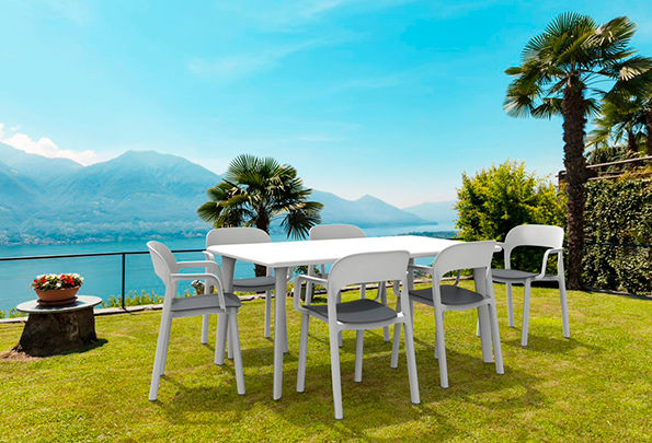 Miniatura: Mesa rectangular noa uso interior y exterior