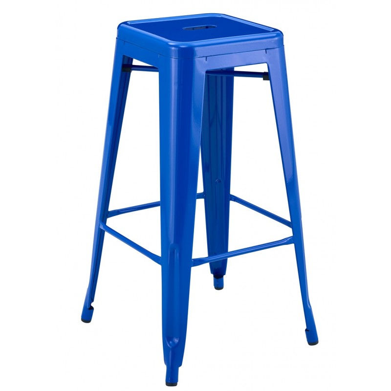 taburete industrial hostelería azul acero TOL EK LIMITED