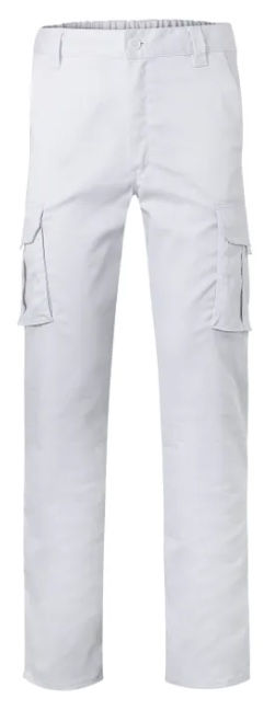 Miniatura: Pantalón de trabajo blanco multibolsillos