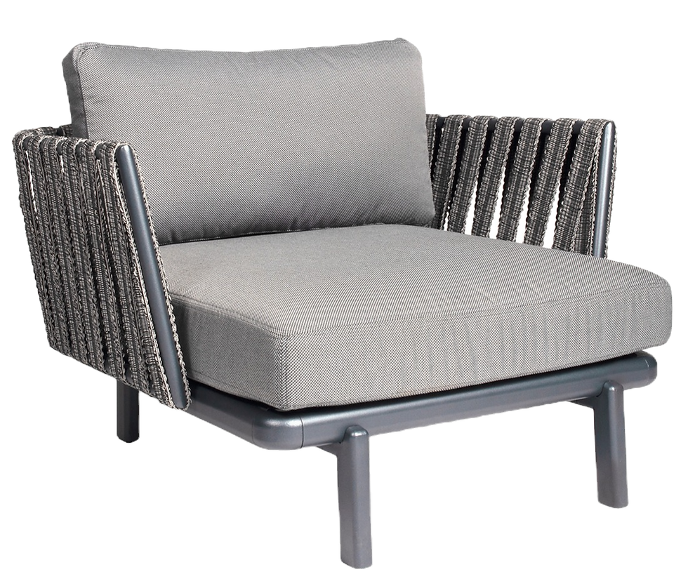 sillón Anthea diseño exclusivo en aluminio lacado variedad de colores