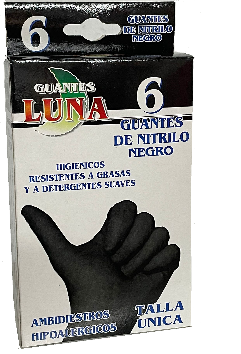 Guantes nitrilo negro