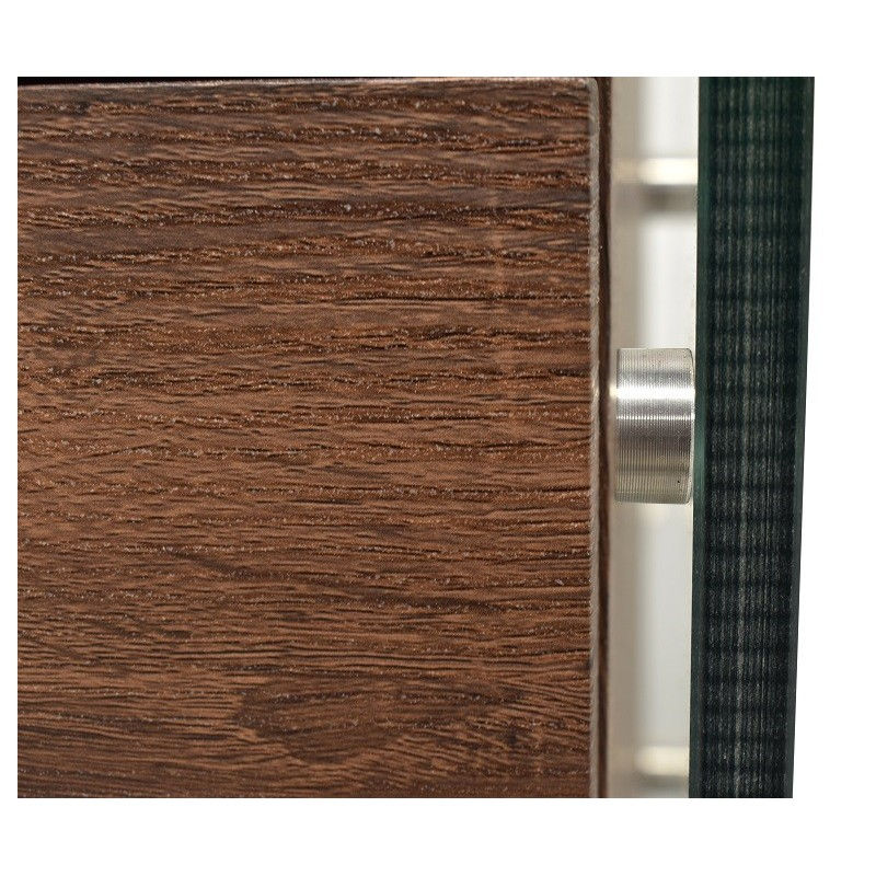 Miniatura: mesa multiusos baja en cristal y melamina