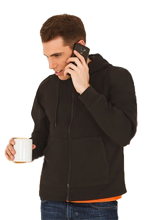 Sudadera con cremallera y capucha