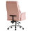 Miniatura: sillón de oficina MAINZ rosa claro con ruedas