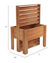 macetero madera doble