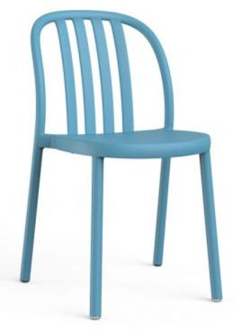 Miniatura: silla apilable estructura de polipropileno colores variados