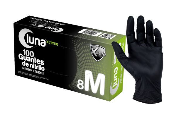 Guante nitrilo negro grueso
