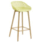 taburete moderno hostelería amarillo pastel STRAUSS