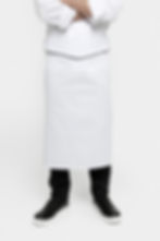 delantal de cocinero blanco