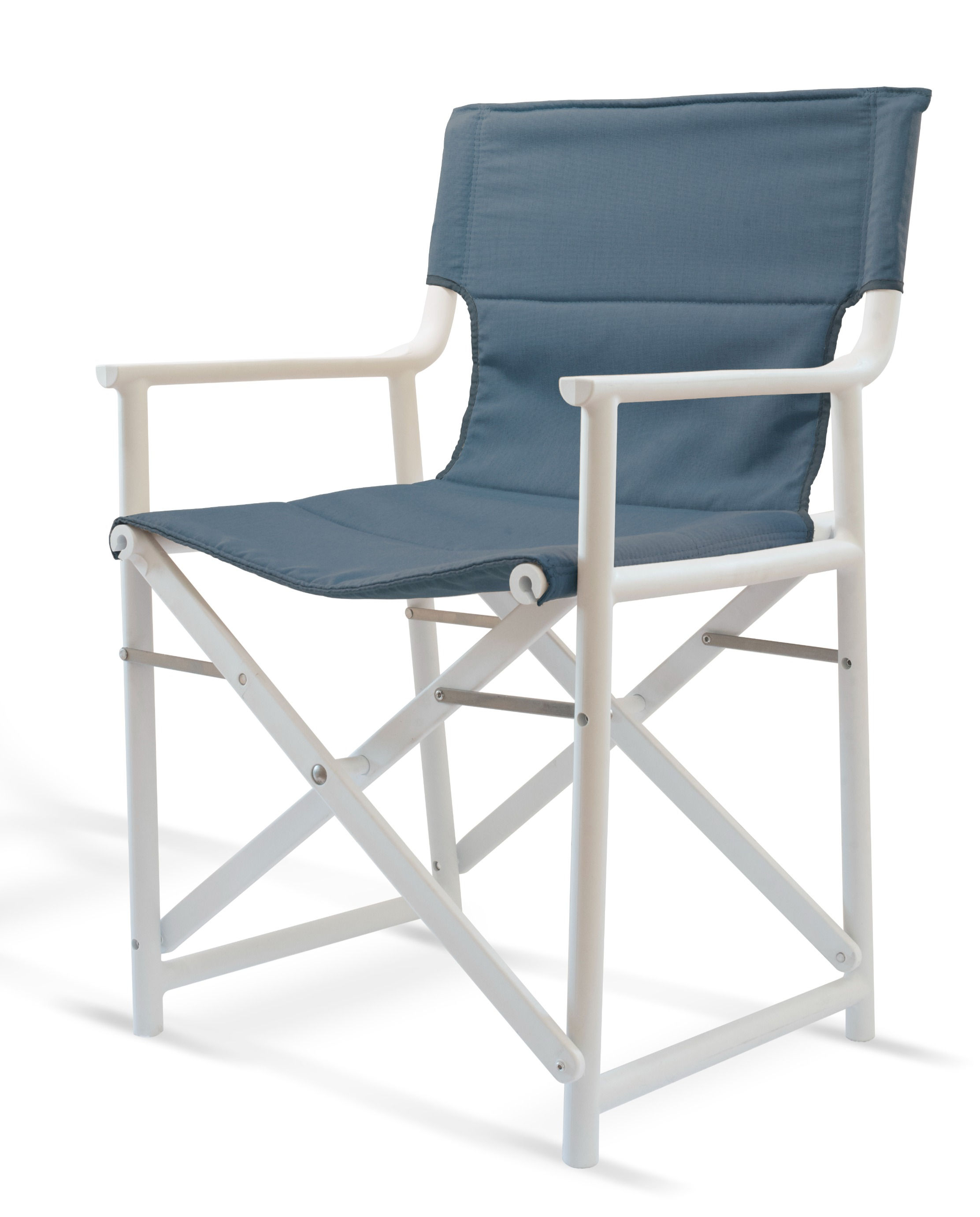 silla plegable estructura PP tejido sunbrella color azul