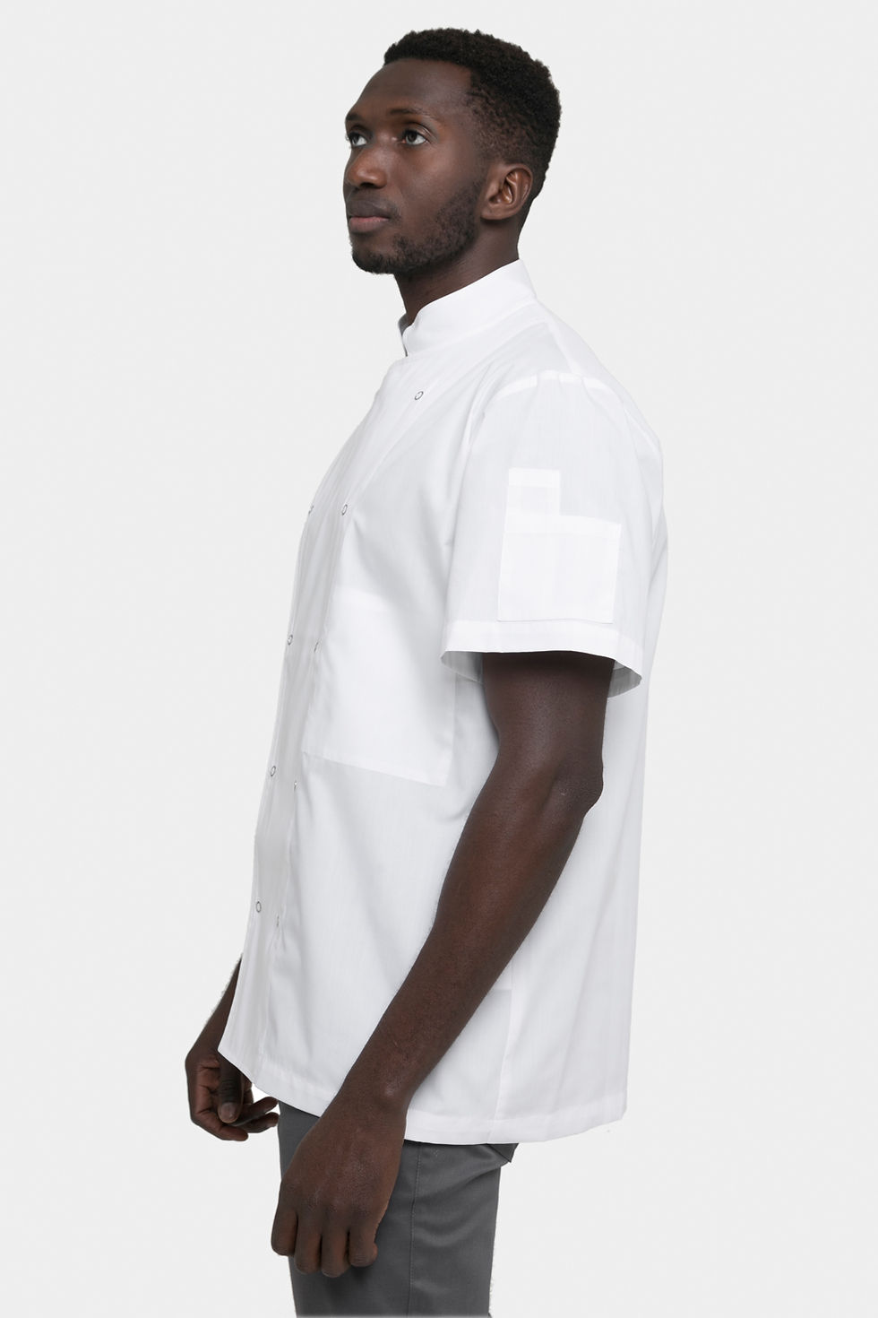 Miniatura: Chaqueta de cocinero unisex manga corta