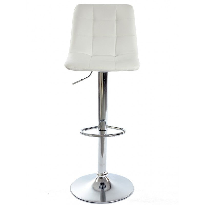 Miniatura: Taburete profesional blanco compacto hostelería
