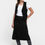 Miniatura: Delantal largo negro con bolsillo
