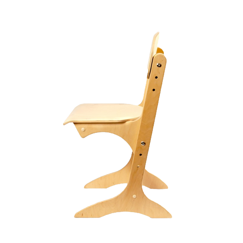 Miniatura: silla de jardin de infantes con altura regulable asiento de madera
