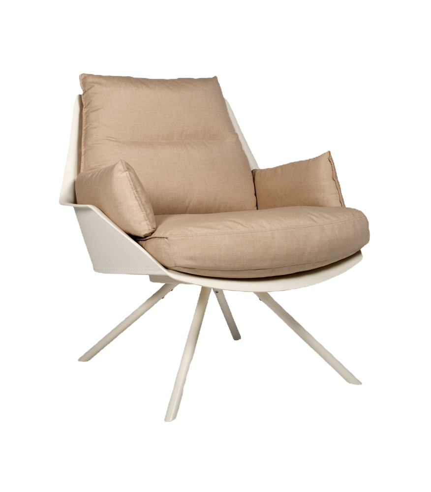 Miniatura: sillón Anou desfundable con cremallera y estructura acero pintado