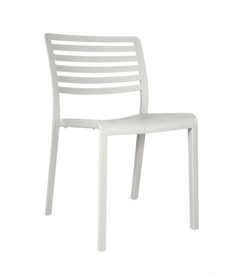 Miniatura: silla con lamas en PP para uso interior exterior