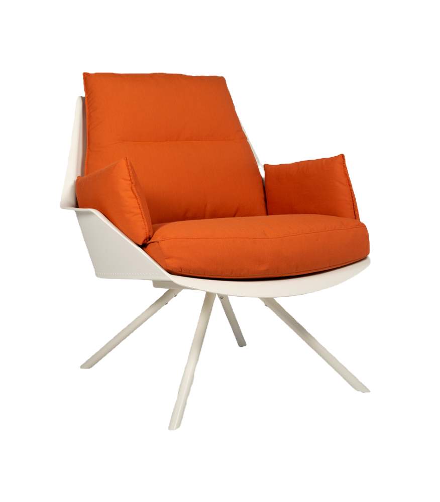 Miniatura: sillón Anou desfundable con cremallera y estructura acero pintado