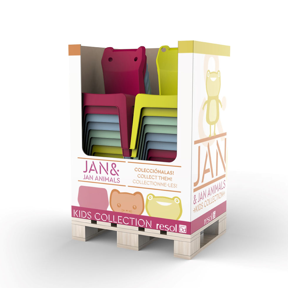 Miniatura: silla infantil jan para guarderías y colegios